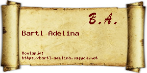 Bartl Adelina névjegykártya
